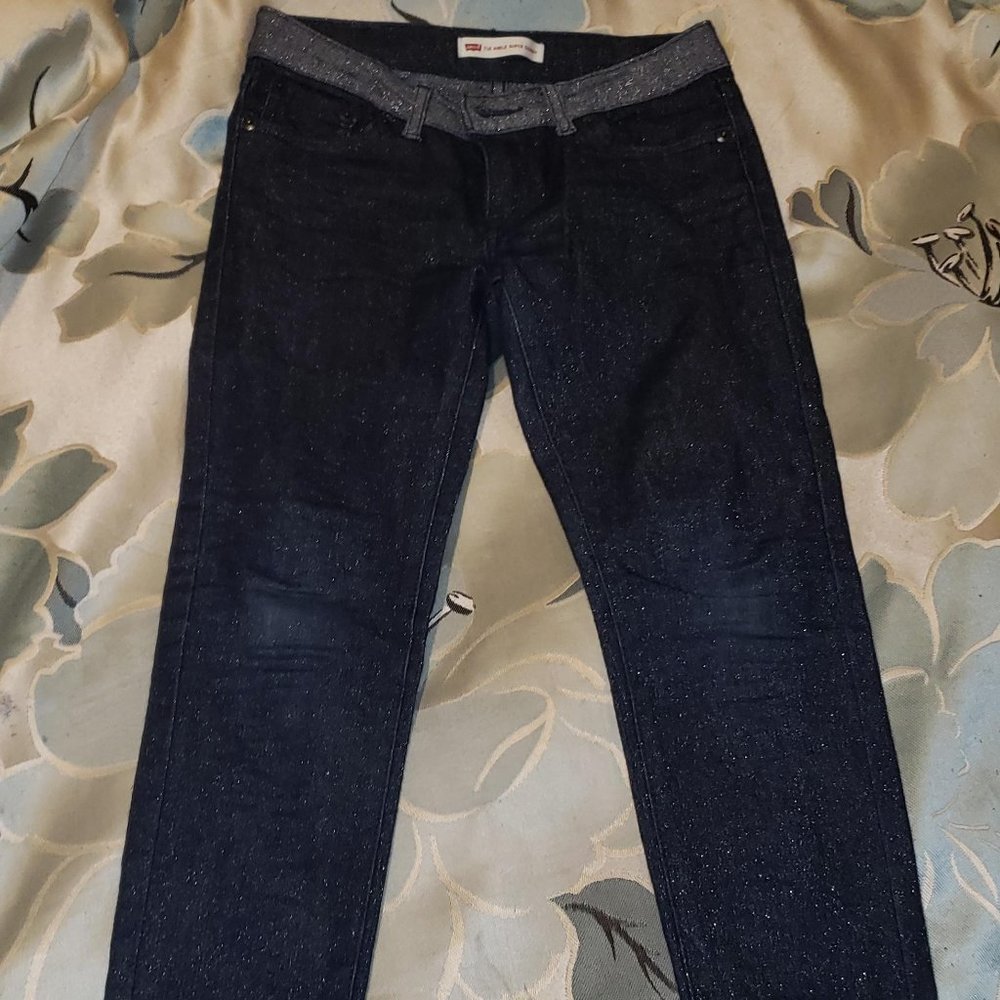 Levy Super Skinny glittery Jeans